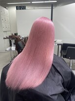 ペレ 渋谷(PELE)&nbsp;くびれヘア/アプリコットオレンジ/夏のヘアアレンジ/渋谷