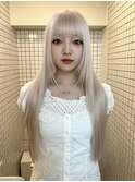 ミディアムヘア/暗めカラー/グランマッシュ/梅田