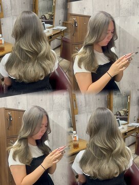 シェノン 近鉄奈良店(CHAINON) 色落ちも綺麗になるミルクティーグレージュ