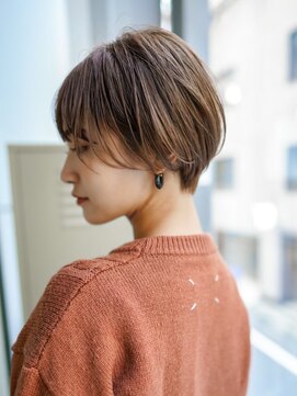 ギークス(GEEKS) 【GEEKS渋谷】レイヤーショート/ココアブラウン/冬ヘア/襟足短め