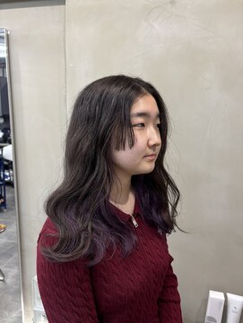 ファビ 渋谷(Fab) くびれヘア/暗めカラー/アプリコットオレンジ/縮毛矯正