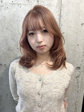 ラニヘアサロン(lani hair salon) ベージュ/オレンジ/ハイトーン/セミロング