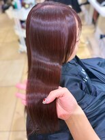 ユーフォリア 新宿店(Euphoria) チェリーピンク/艶カラー/ブリーチなしダブルカラー