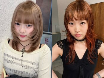キオク(KIOX)の写真/前髪・顔周りのレイヤーで小顔に見える効果も◎ハイトーンカラーに合うデザインを提案致します★