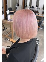 ヘアーメイク アディクト(HAIR MAKE addict)&nbsp;ペールピンクカラー/ケアブリーチ/レイヤーカット