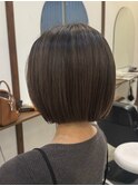 白髪ぼかしハイライト/デザインカラー/白髪ぼかしボブ