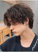 ツイストスパイラルシャドウパーマサーフカールフェザーパーマ
