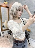 ローライト/ブロンド/レイヤーカット/ウルフカット/横浜