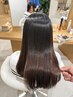 【自然なストレートヘアに】カット+縮毛矯正