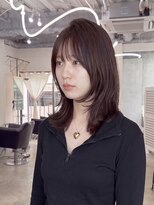エシカ(ethica)&nbsp;【ethica_南船場】シースルーバング×ミディアムレイヤー×小顔