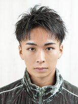 ベーア(Bar)&nbsp;短髪アップバングツーブロック刈り上げ王道メンズショート