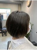 ショートボブ/暗めマット