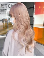 ブロンド 町田(BLONDE)&nbsp;大人ガーリー×ペールベージュ×メルティカラー×ロングヘア
