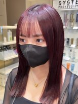 ベレーザ 渋谷(BELEZA)&nbsp;2262ロイヤルパープルシースルーバングディープパープル