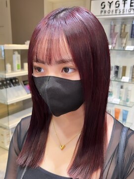 ベレーザ 渋谷(BELEZA) 2262ロイヤルパープルシースルーバングディープパープル