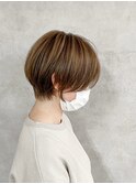 ショートヘア#インナーカラー#髪質改善#縮毛矯正#白髪ぼかし