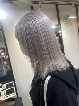 ラフ 難波店(LAFF) #黒髪#ボブルフ#ネビージュ#小顔#ワンレン