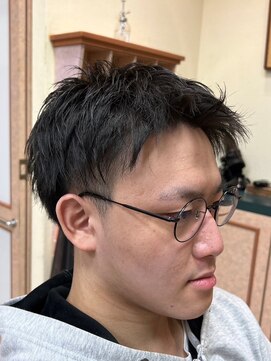 アポロカットステージ 相模大野店 アップバング/ツーブロックマッシュ<理容室>[メンズ/相模大野]