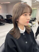 ロンド マーレ 天神大名店(Lond mare)&nbsp;前髪カット　韓国ヘア　髪質改善　くびれ　チョコレートブラウン