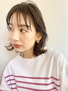 ノラ ギンザ(NORA GINZA) 【高橋】外ハネぱっっとボブ外ハネパーマ 顔まわりカット パーマ