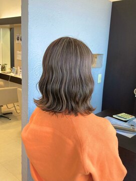 ヘアショップエヌアンドエー 久喜 栗橋店(hairshop N&A) 髪質改善カラー ベージュ系ハイライト/ダブルカラー/ミディボブ