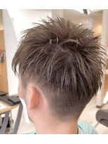 カットハウス はさみの部屋&nbsp;メンズ/スパイキーショート/アッシュグレージュ/アップバング