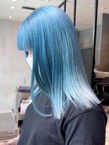 アルバム 渋谷パルコ(ALBUM) ブルーグレージュブルーシルバー美髪くびレイヤー_ba411191