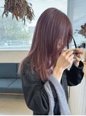 ラベンダーピンク/ブリーチ1回/セミディ/シアーカラー/小山