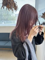 エメ 小山(Aimer)&nbsp;ラベンダーピンク/ブリーチ1回/セミディ/シアーカラー/小山