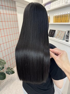 ペレ 栄店(PELE) デザインカラー/レイヤーカット/ウェットヘア/オリーブベージュ