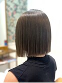 ぷつんとボブには髪質改善ストレートが◎