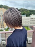 #シャドールーツ #バレイヤージュ #グレージュ #シルバー