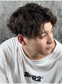 センターパートツイストスパイラル