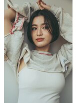 ルス 立川(LUZ)&nbsp;【LUZ立川】前髪長めショートボブ＋アッシュブラック★New Open