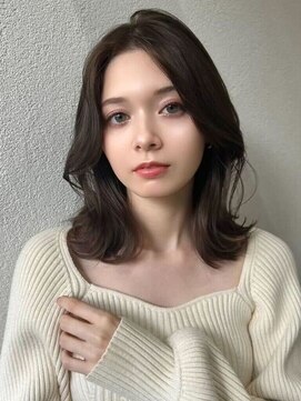 ジーナ 福岡藤崎(Zina) 髪質改善＊オリーブベージュミディ＊美髪【Zina 藤崎】