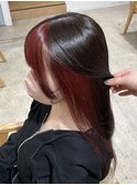 ボルドーインナーカラー