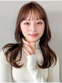 うる艶髪似合わせカットセミディくびれヘア美髪前髪愛され