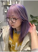 2ポイントカラーピンクラベンダー