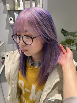 ヴァイス 新宿店(VAICE) 2ポイントカラーピンクラベンダー