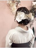 salon de yuua 卒業式　謝恩会　袴　着付け　ヘアアレンジ　着物