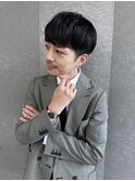 スパイキーショートニュアンスパーマスペインカールメンズ北千住