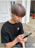 ミニウルフチェリーブラウンホワイトグレージュフェザーパーマ