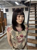 姫カットレイヤーミックススタイル