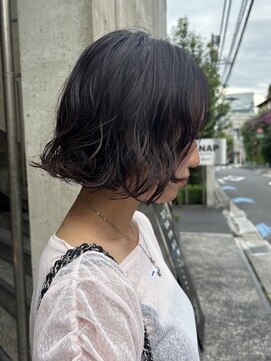 メゾンアクア 表参道(Maison ACQUA) 〒ミディアムパーマデジタルパーマボブパーマナチュラルブラウン