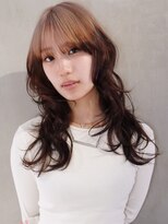 シオン(shion)&nbsp;ロング前髪カットダブルカラー韓国ヘア_F30795