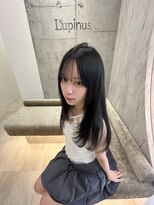 ロンドルピナス 小倉(Lond Lupinus) 黒髪カタログ/オリーブグレー/ココアベージュ/小顔に見せるヘア