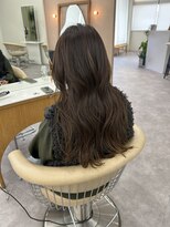 ピシェ ヘア デザイン(Piche hair design)&nbsp;long×カーキbrown