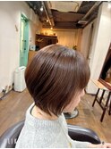 丸みシルエット♪【大人美髪ショートボブ】