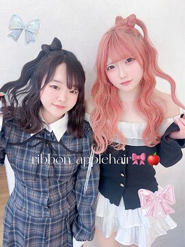 インク サカエ(inq sakae) 【ribbon×applehair】ケアブリーチ2回/トリプルカラー