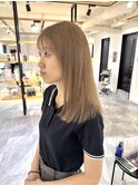 西宮美容室/甲子園口美容室/スモーキーベージュ/パプス甲子園口